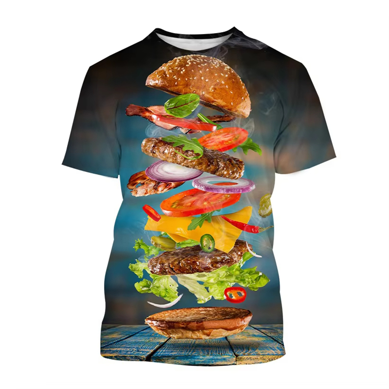 Men'S Fashion Hamburg - Camiseta divertida con estampado 3D de