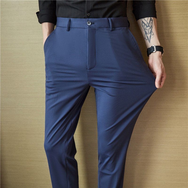 Formal Trouser Stretch - Pantalones Formales para Hombre, Elásticos en