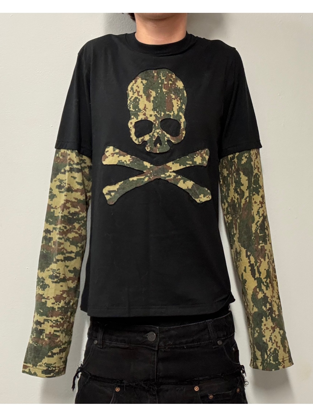 Mens Fashion Top - 2026 nuevo esqueleto de camuflaje retro