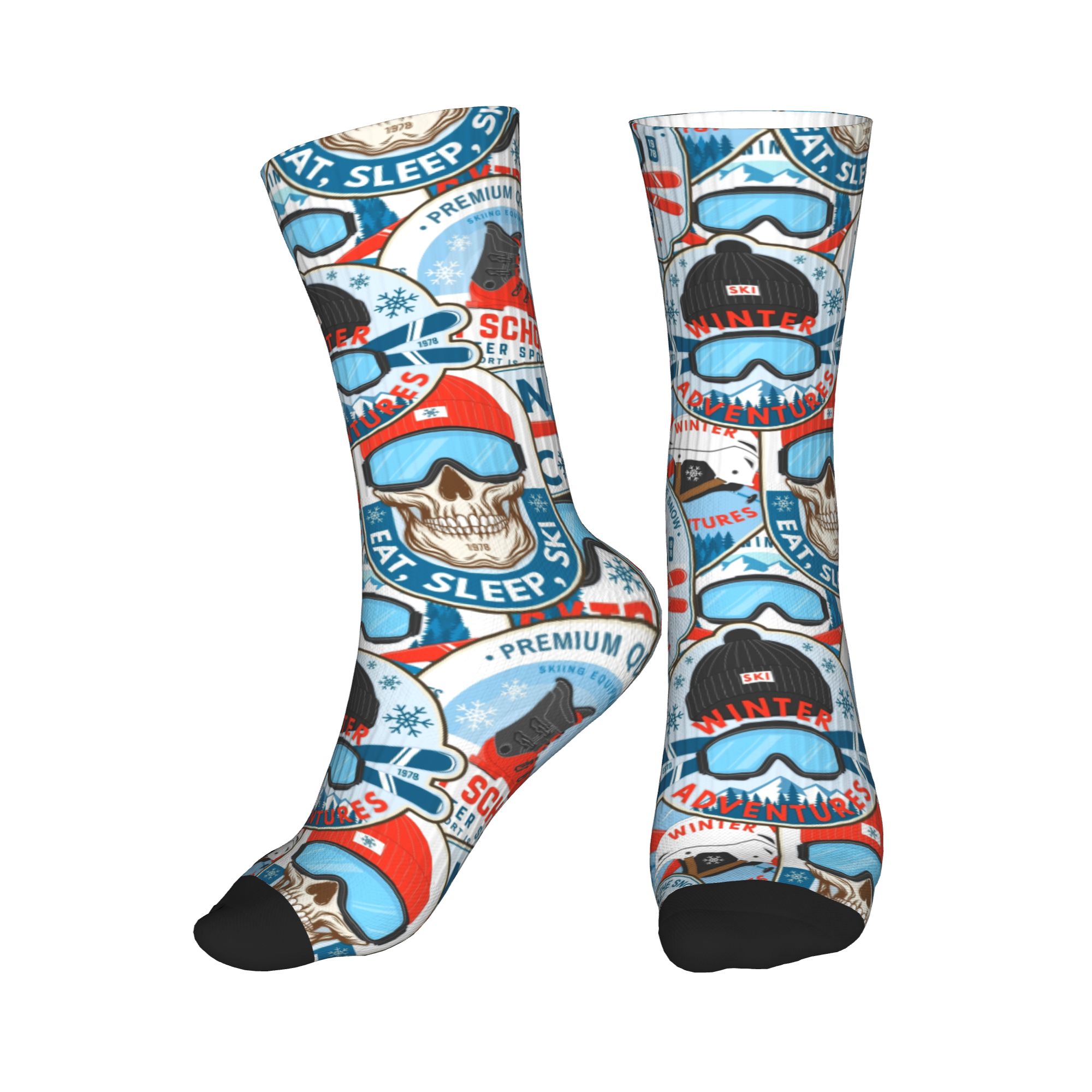 Mens Fashion Dress - Calcetines de vestir vintage con estampado