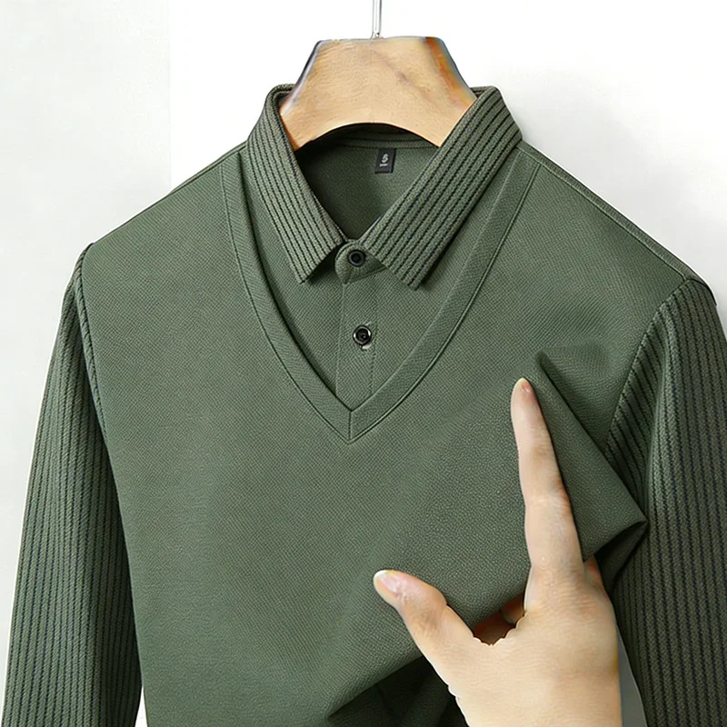 Mens Fashion Top - Camisa de Hombre con Cuello en