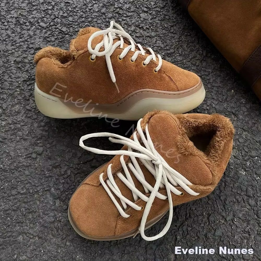 Men'S Fashion Line - Botas de Invierno Casuales Planas para