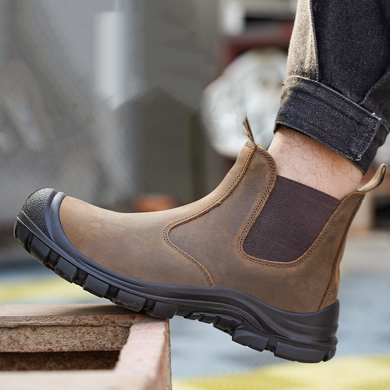 Chelsea Boots Men - Botas de trabajo con puntera de