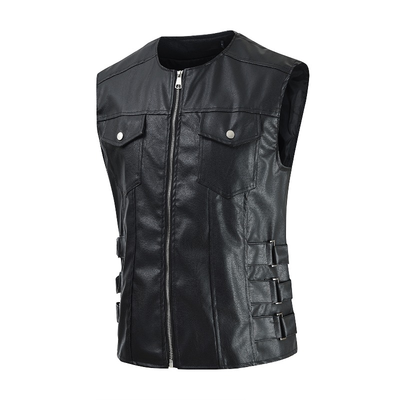 Men'S Fashion Leather Jacket - Chaqueta informal de estilo coreano para
