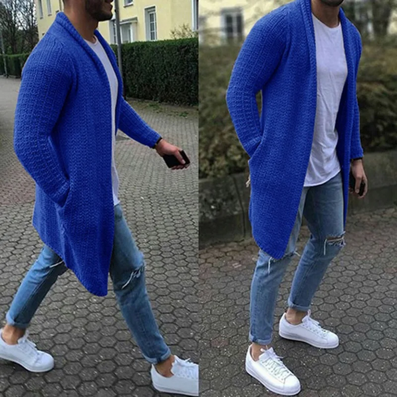 Men'S Fashion V Neck Sweater - Primavera otoño moda hombres suéteres cárdigan