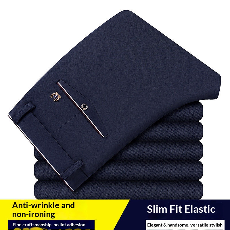 Formal Trouser Stretch - Pantalones Formales de Verano para Hombre,