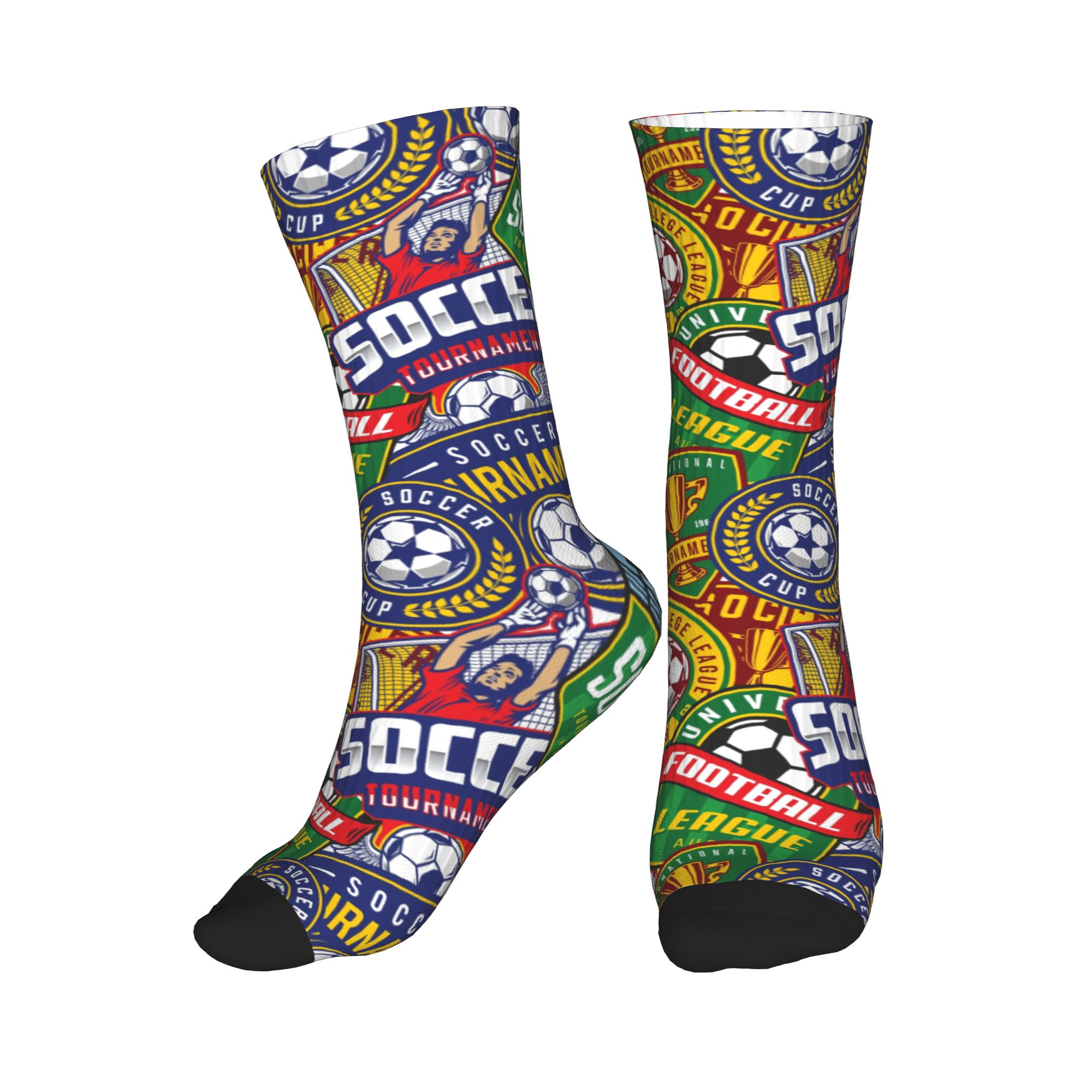 Mens Fashion Dress - Calcetines deportivos con estampado sin costuras