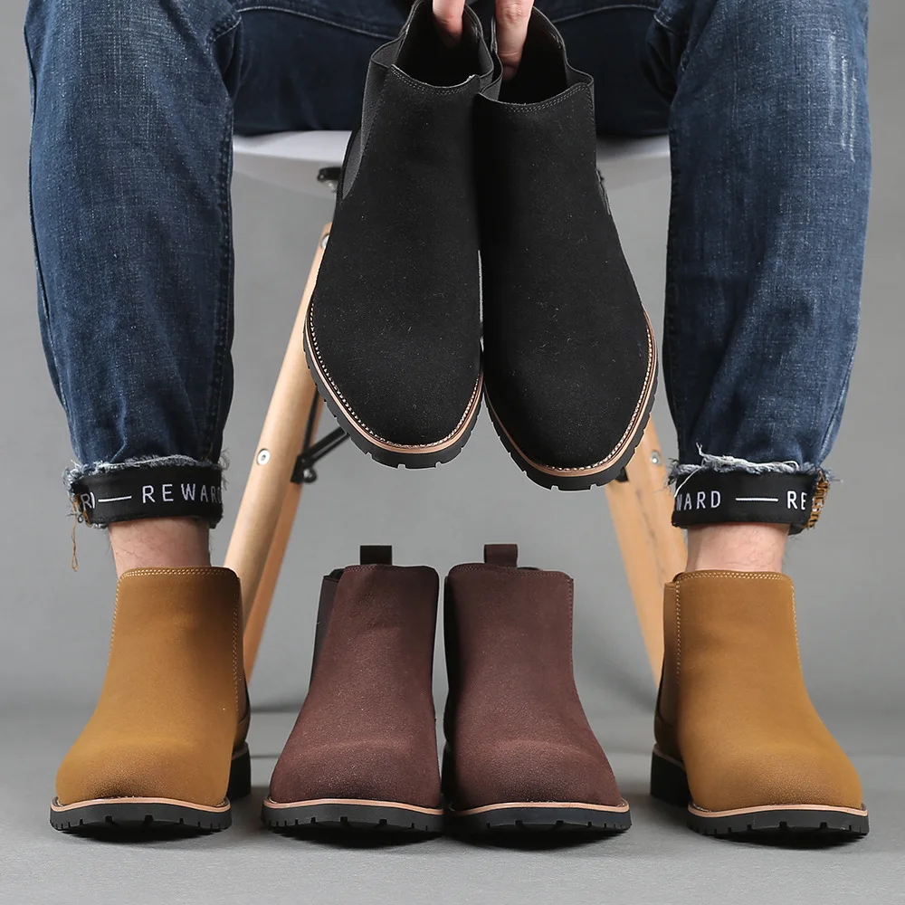 Chelsea Boots Men - Botas de tobillo para hombre, botas