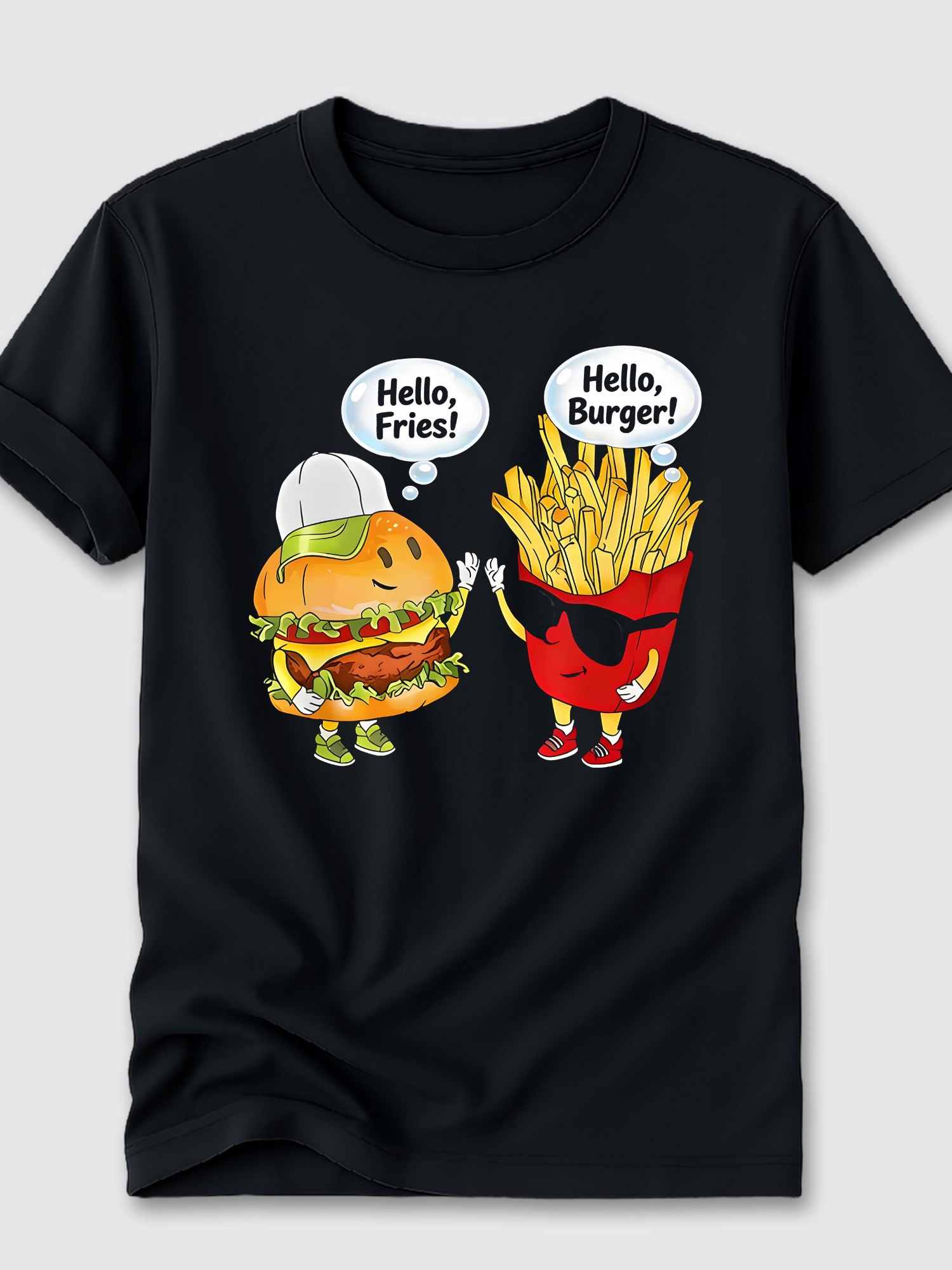 Men'S Fashion Hamburg - Camiseta moderna con estampado de hamburguesas