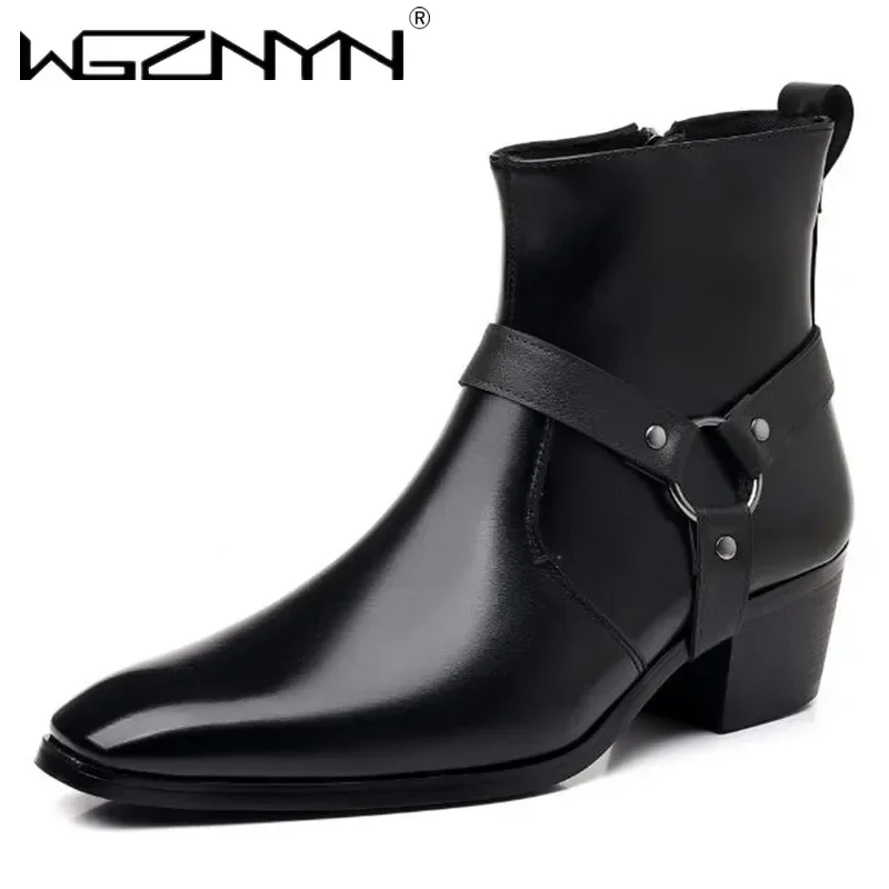 Mens Fashion Dress - Botas Chelsea de diseñador a la