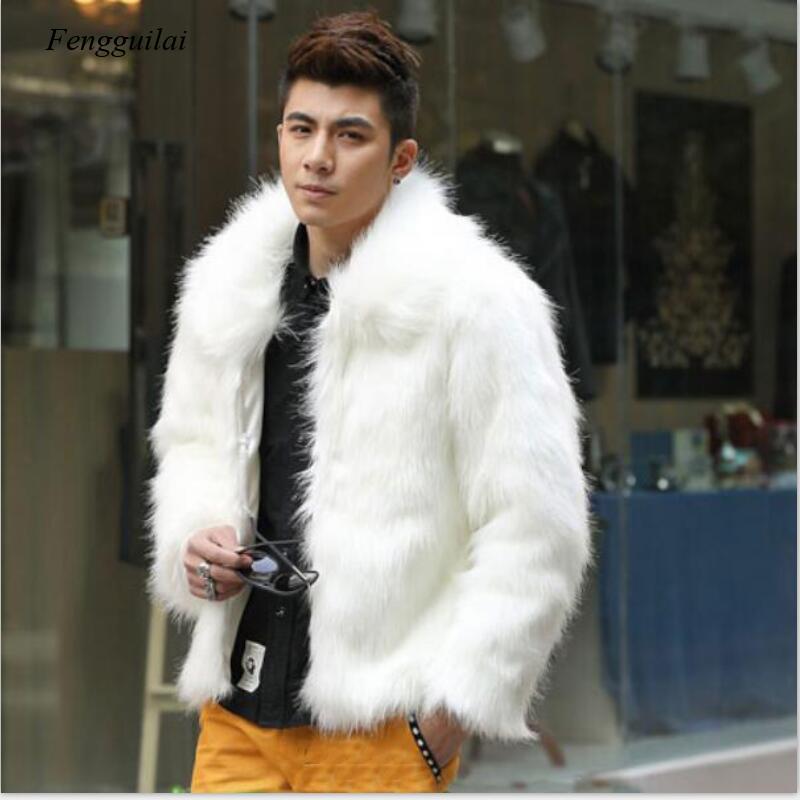 Men'S Fashion Leather Jacket - Chaqueta para hombre de piel sintética