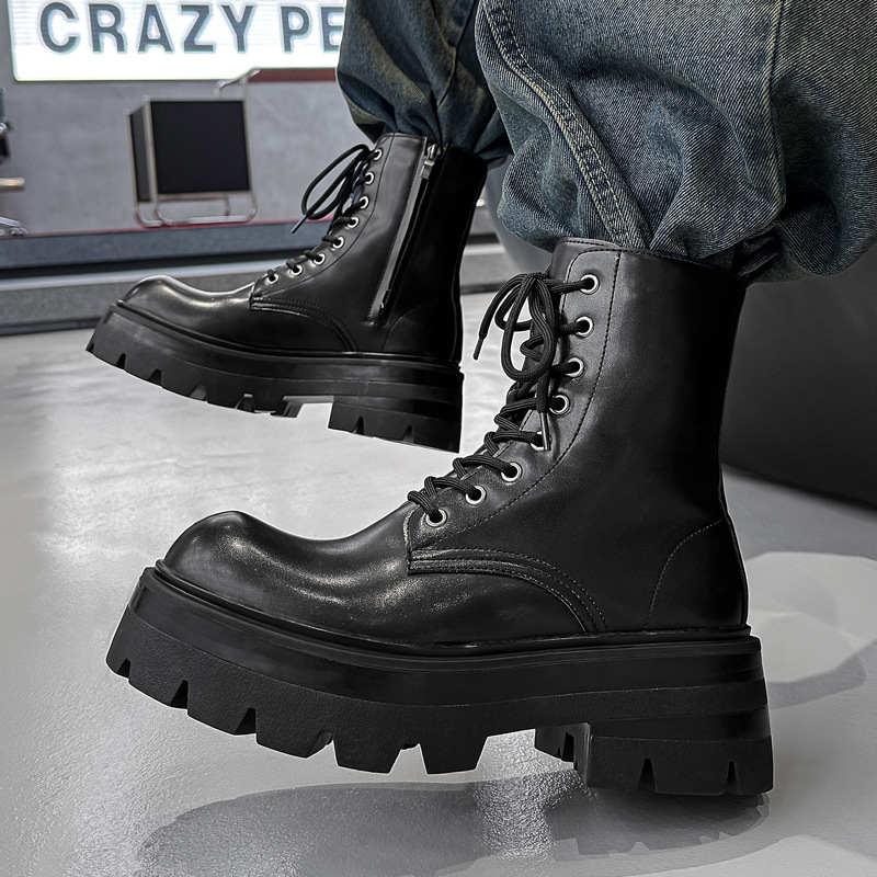 Chelsea Boots Men - Botas de motociclista de estilo británico