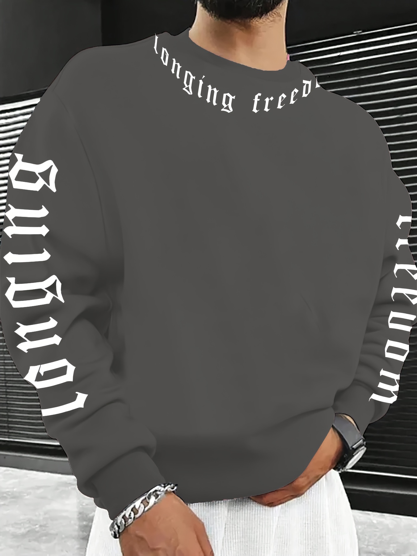 Sudadera de Cuello Redondo par - Men'S Spring Fashion reseña y precio