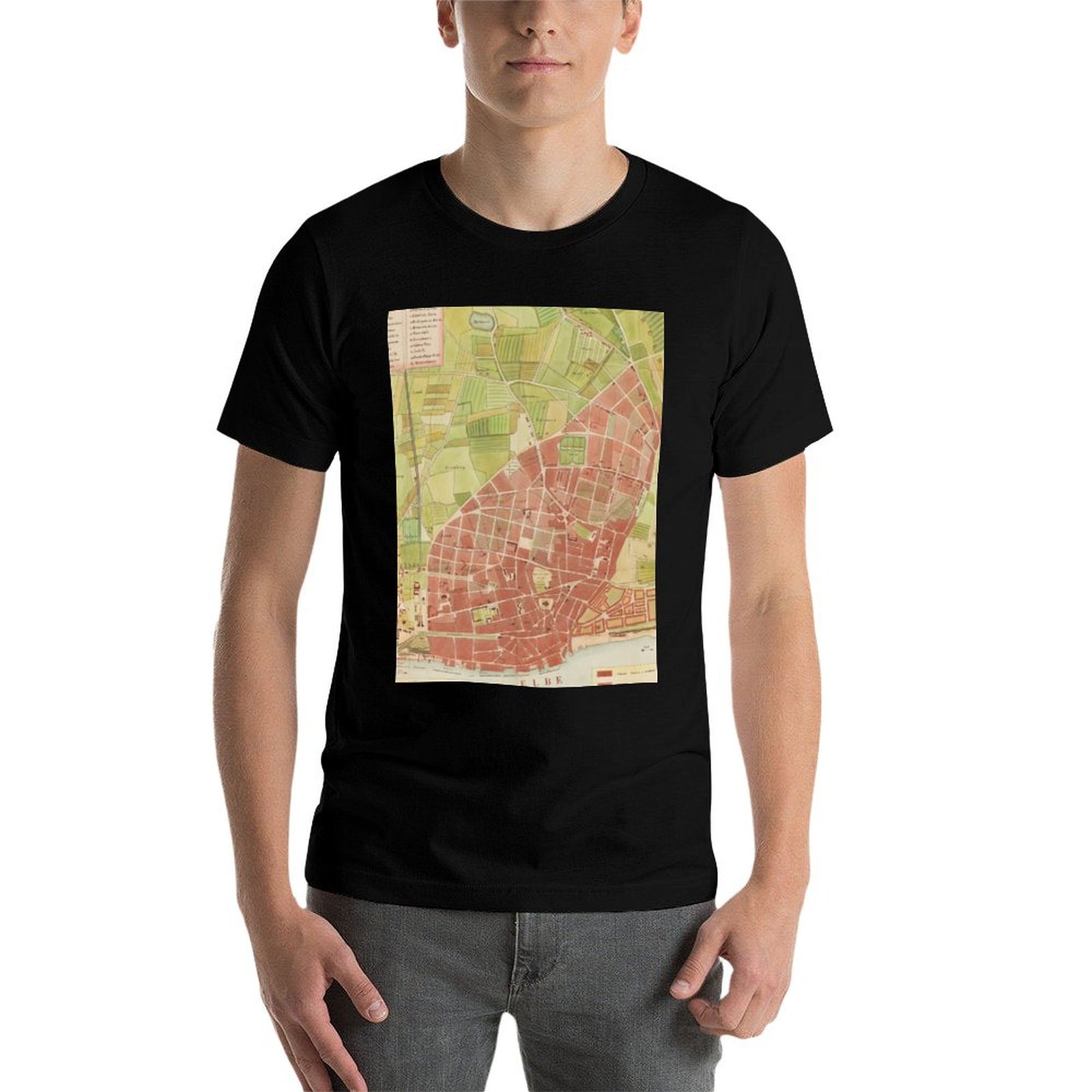 Camiseta vintage con mapa de A - Men'S Fashion Hamburg reseña y precio
