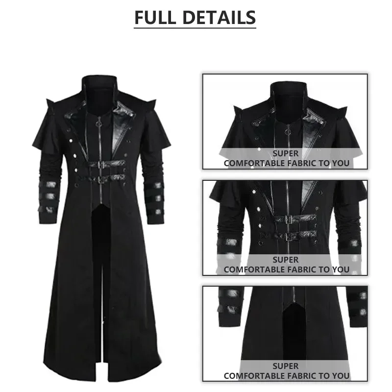 Disfraz de Hombre Vintage para - Men'S Fashion Leather Jacket reseña y precio