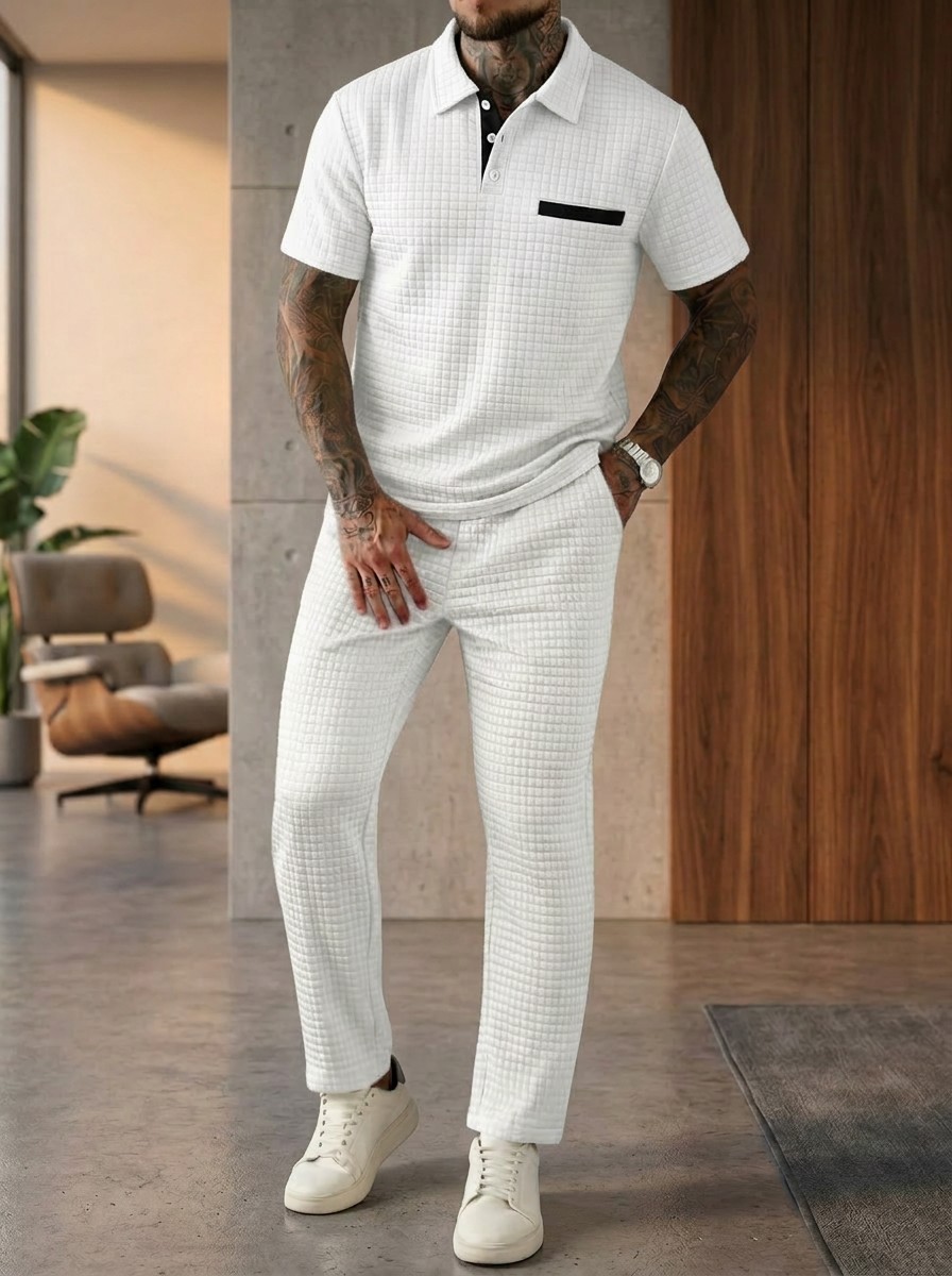 Nueva Camisa Polo de Verano pa - Men'S Fashion Color reseña y precio
