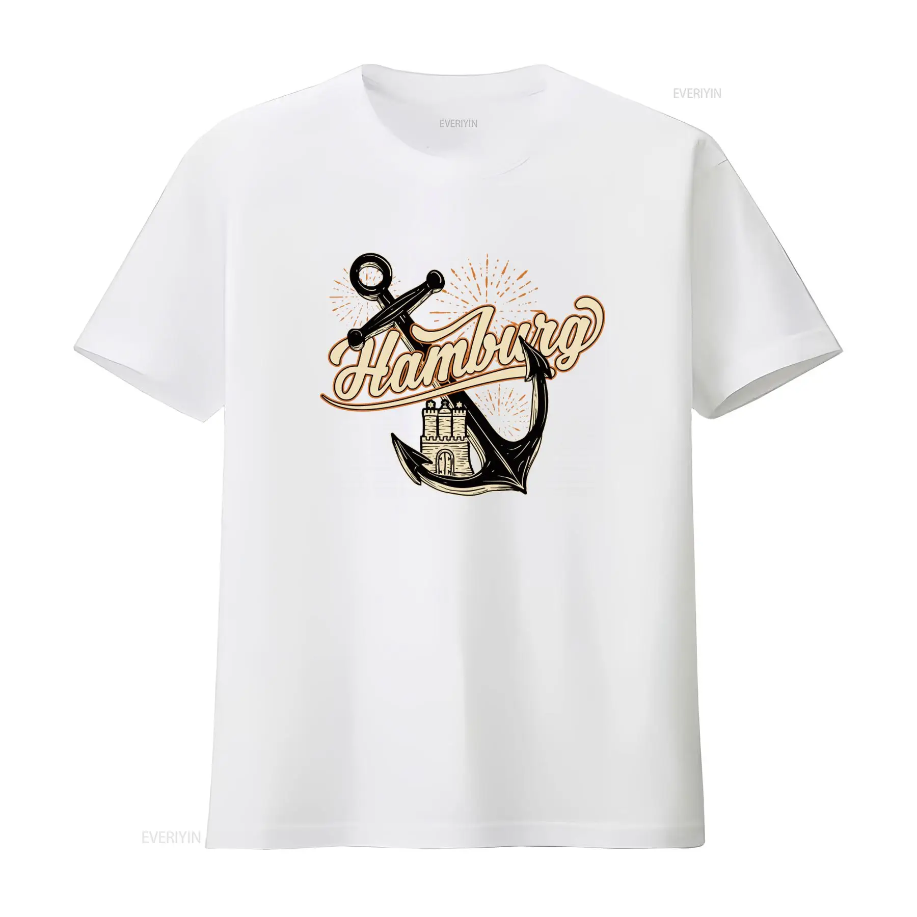 Camiseta con estampado de ancl - Men'S Fashion Hamburg reseña y precio