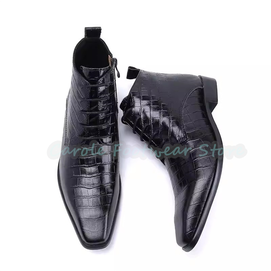 Botas de Tobillo de Cuero Genu - Mens Fashion Dress reseña y precio
