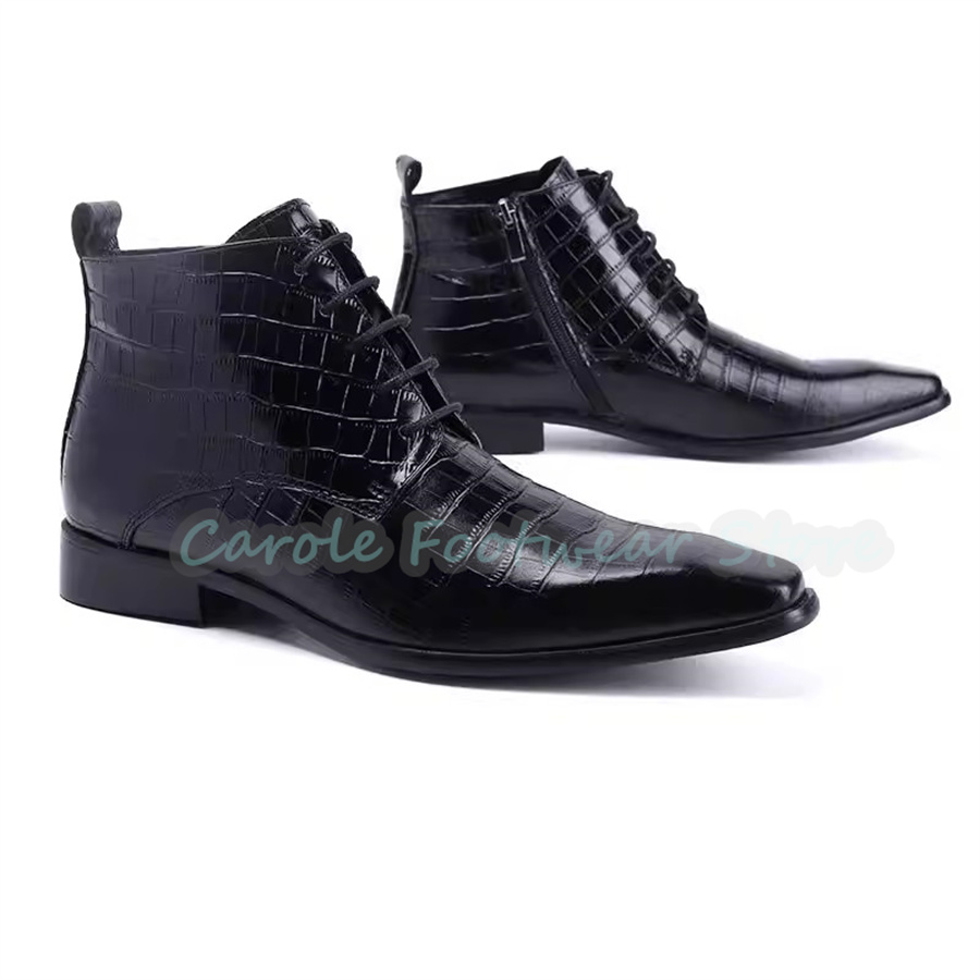 Botas de Tobillo de Cuero Genu - Mens Fashion Dress reseña y precio