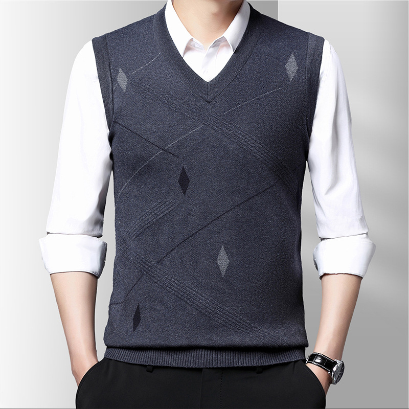 Primavera nuevo Casual sólido  - Men'S Fashion V Neck Sweater reseña y precio