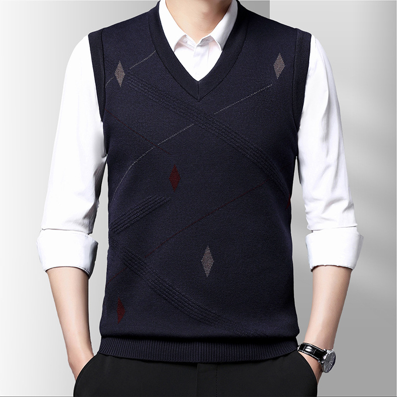 Primavera nuevo Casual sólido  - Men'S Fashion V Neck Sweater reseña y precio