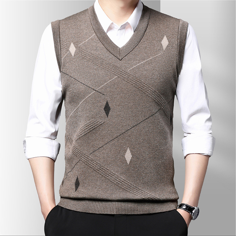 Primavera nuevo Casual sólido  - Men'S Fashion V Neck Sweater reseña y precio