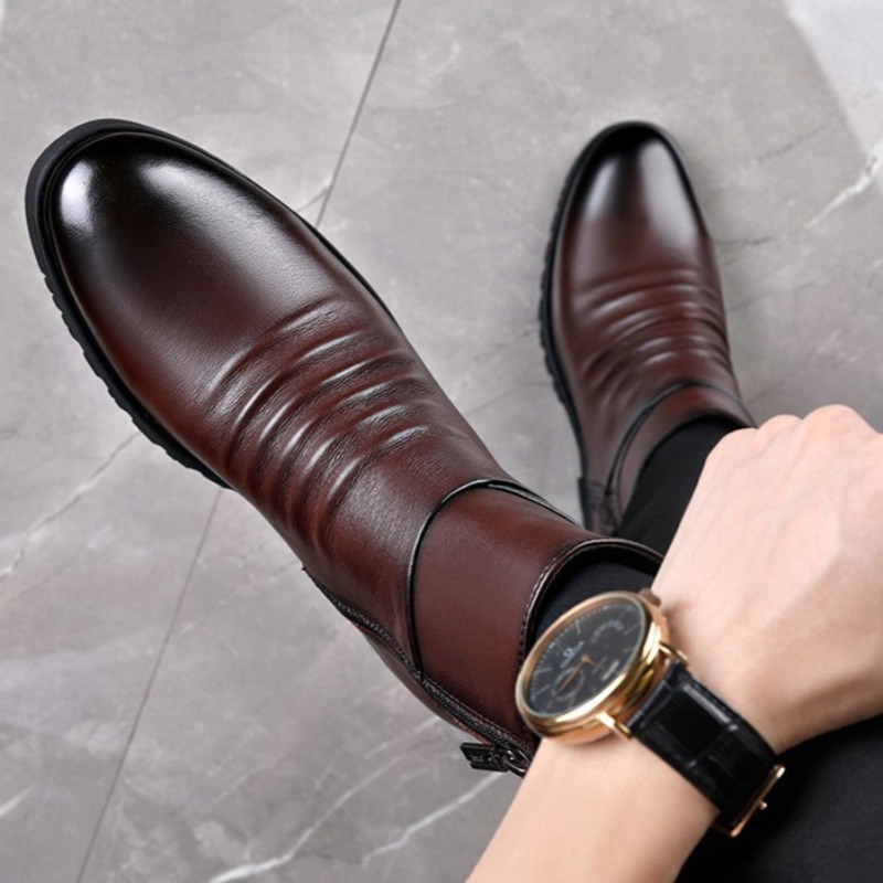 Botas de cuero genuino para ho - Mens Fashion Dress reseña y precio