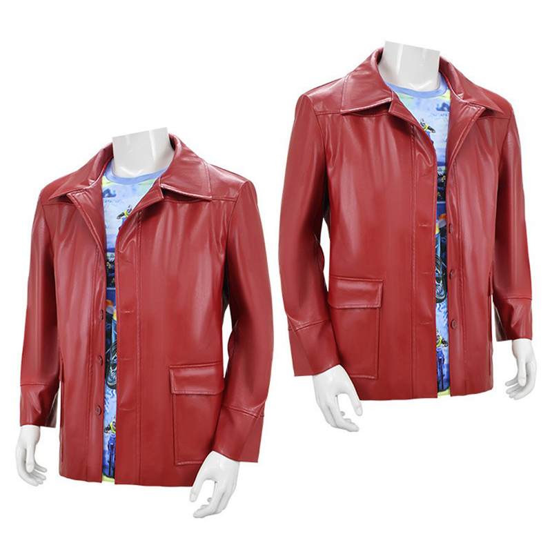 Chaqueta de Cuero Roja para Ho - Men'S Fashion Leather Jacket reseña y precio