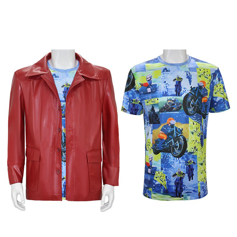 Chaqueta de Cuero Roja para Ho - Men'S Fashion Leather Jacket reseña y precio