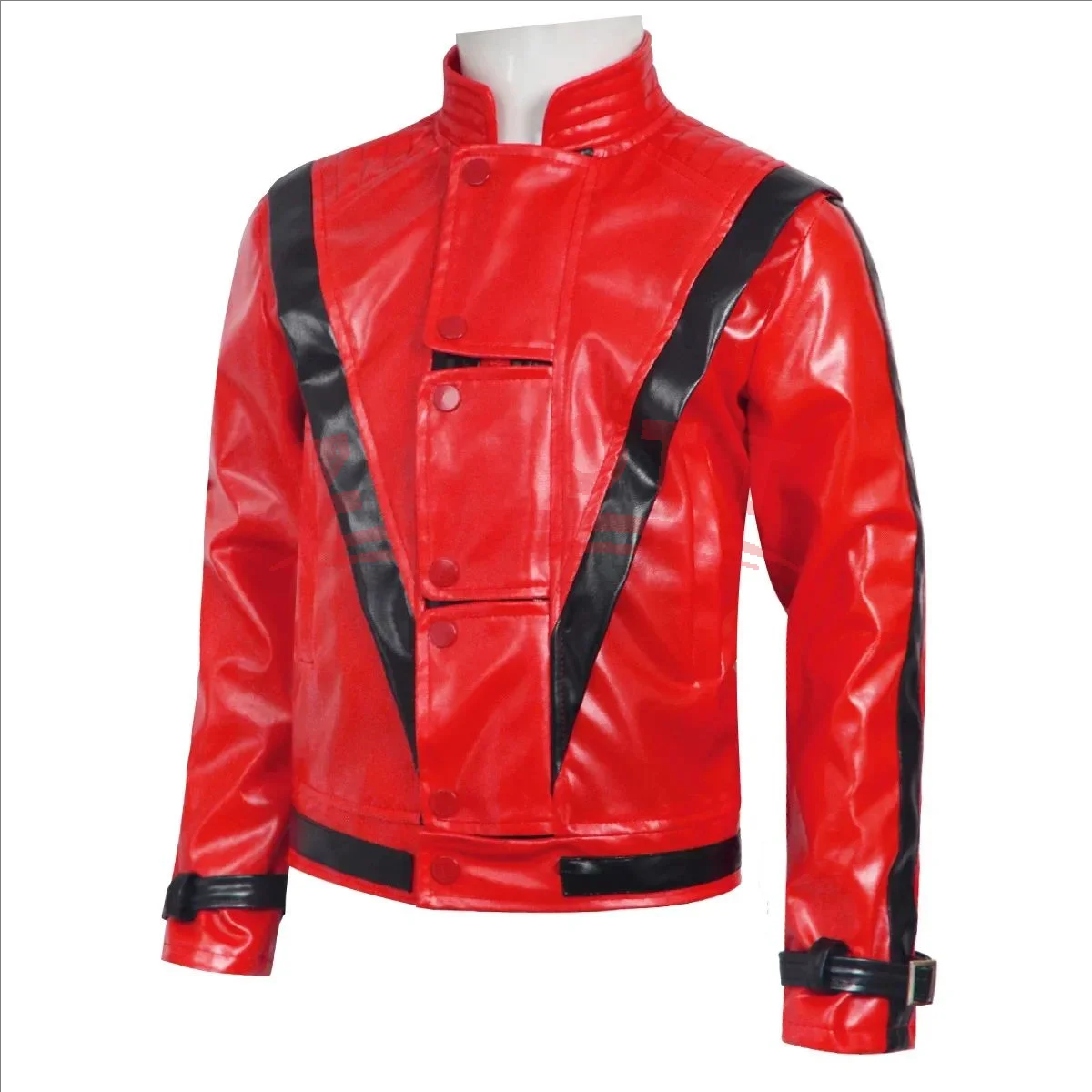 Chaqueta de Cuero Roja de Mich - Men'S Fashion Leather Jacket reseña y precio