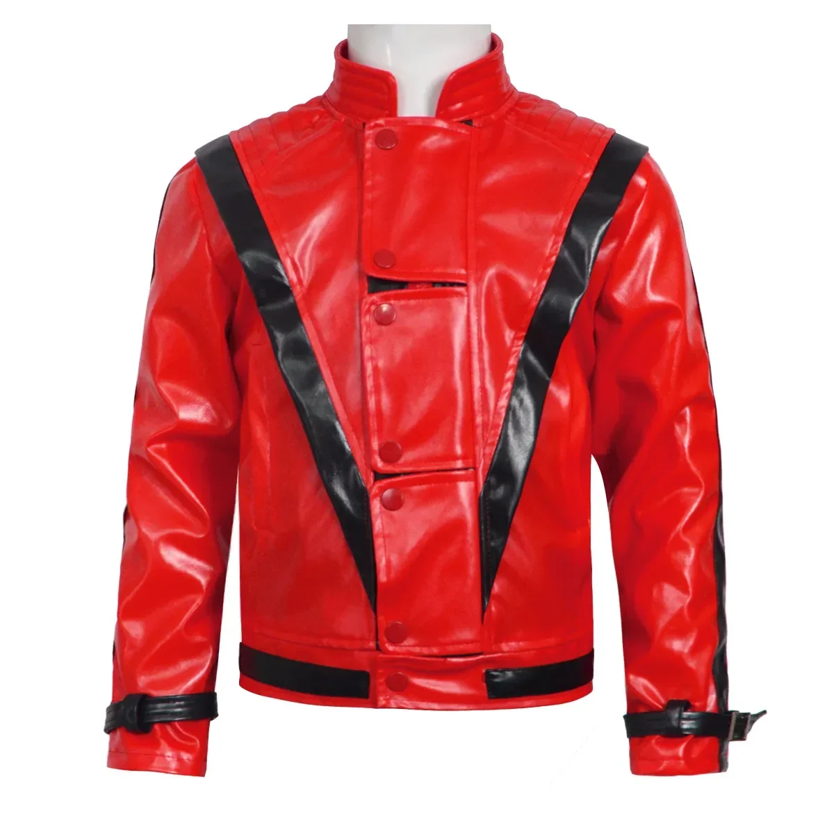 Chaqueta de Cuero Roja de Mich - Men'S Fashion Leather Jacket reseña y precio