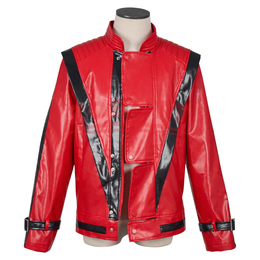 Chaqueta de Cuero Roja de Mich - Men'S Fashion Leather Jacket reseña y precio