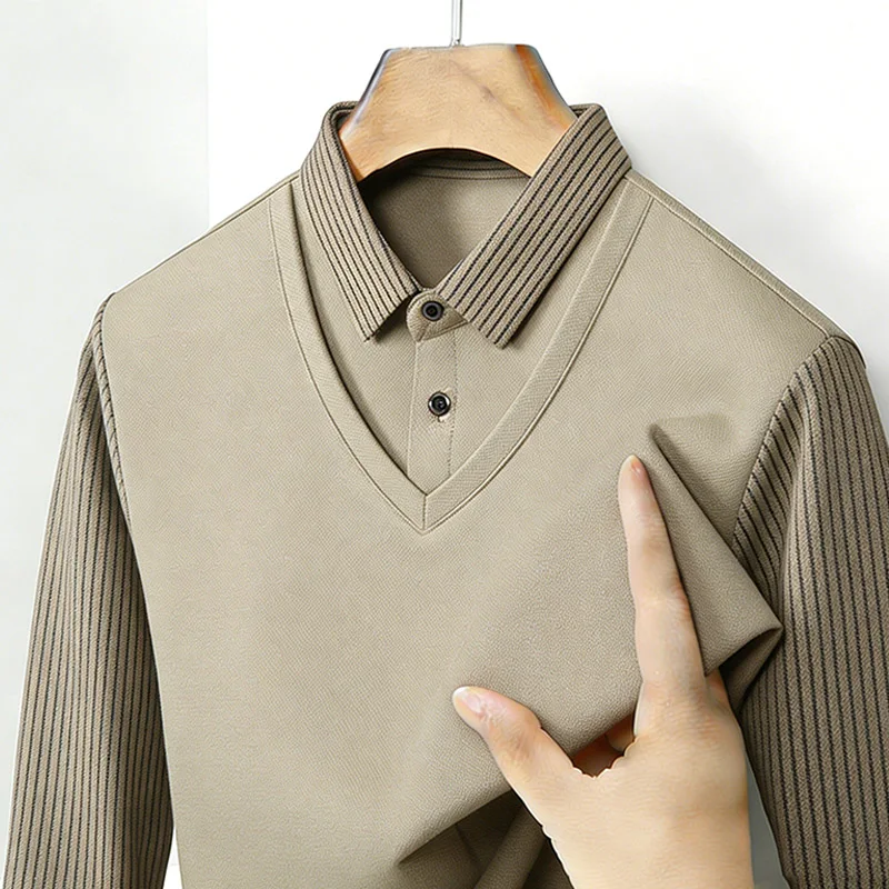 Camisa de Hombre con Cuello en - Mens Fashion Top reseña y precio
