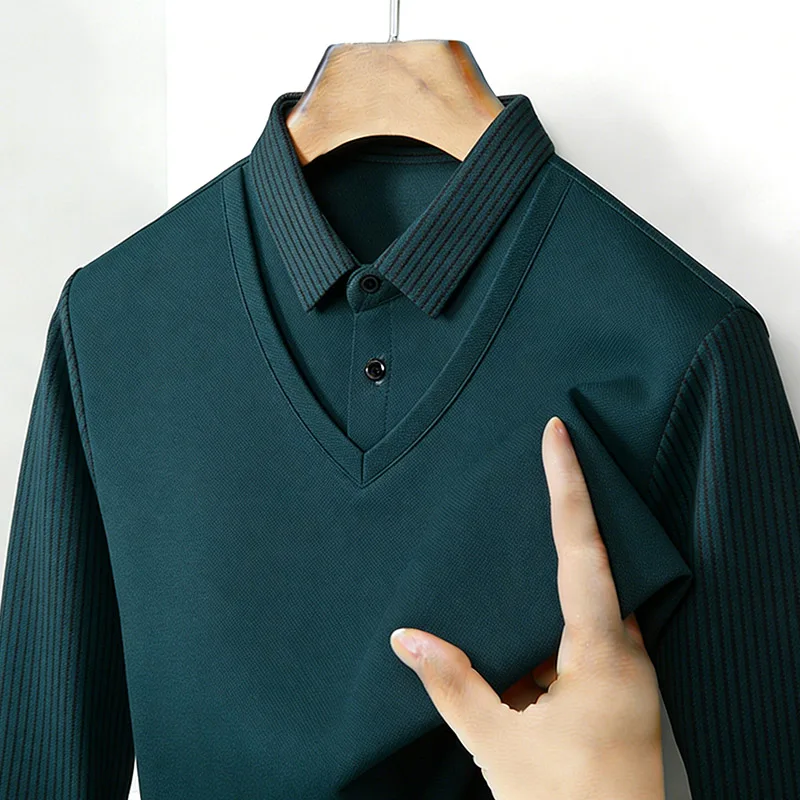 Camisa de Hombre con Cuello en - Mens Fashion Top reseña y precio