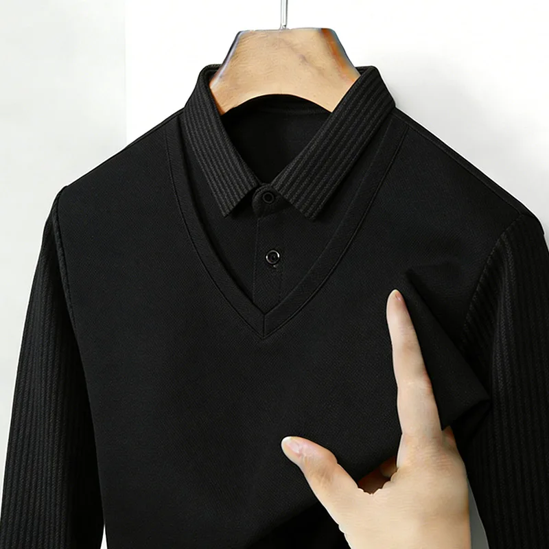 Camisa de Hombre con Cuello en - Mens Fashion Top reseña y precio