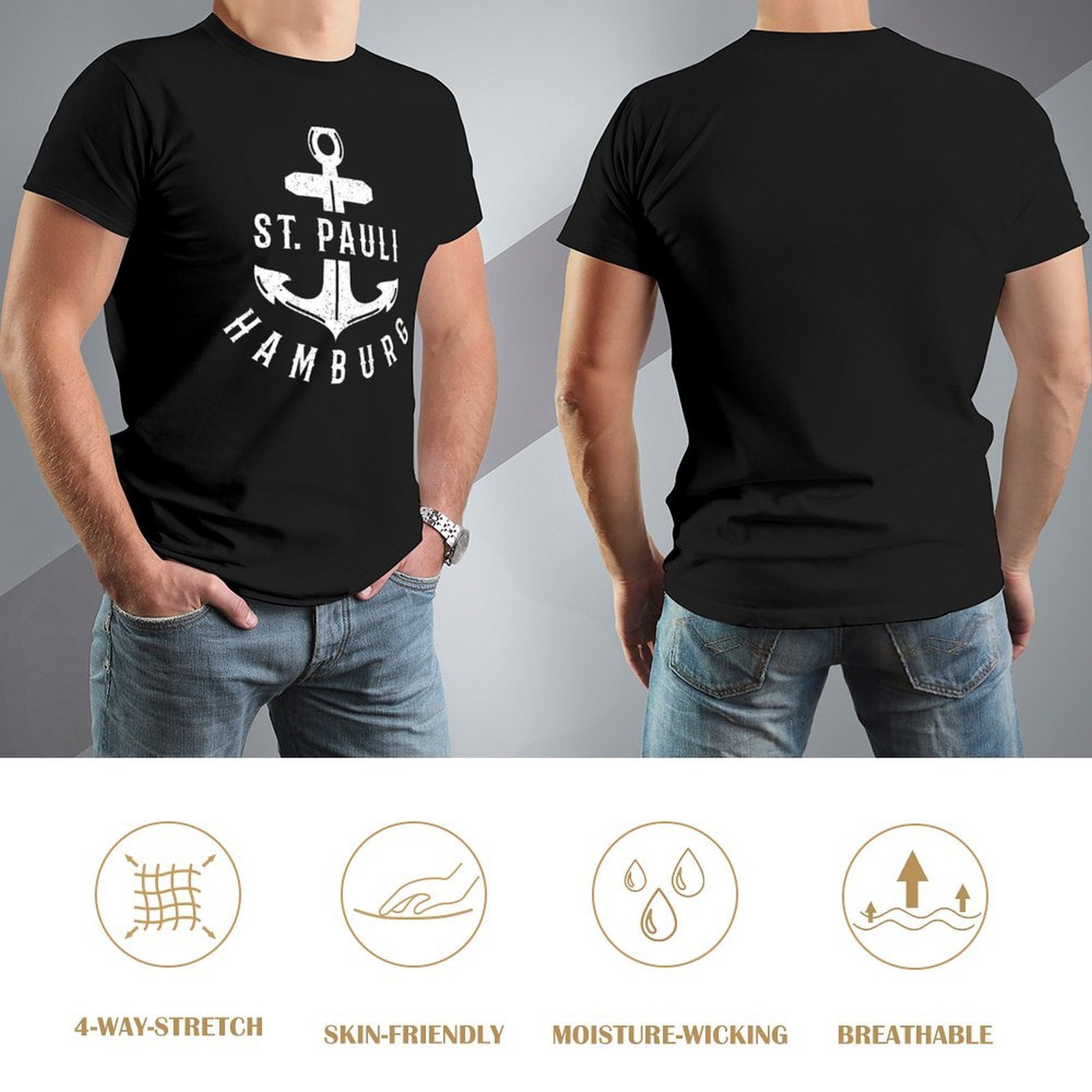 St. Pauli Hamburg Anchor Moin  - Men'S Fashion Hamburg reseña y precio