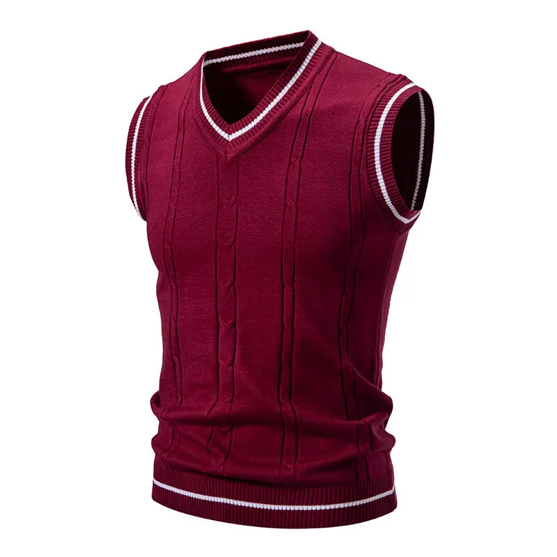 Chalecos de punto con cuello e - Men'S Fashion V Neck Sweater reseña y precio