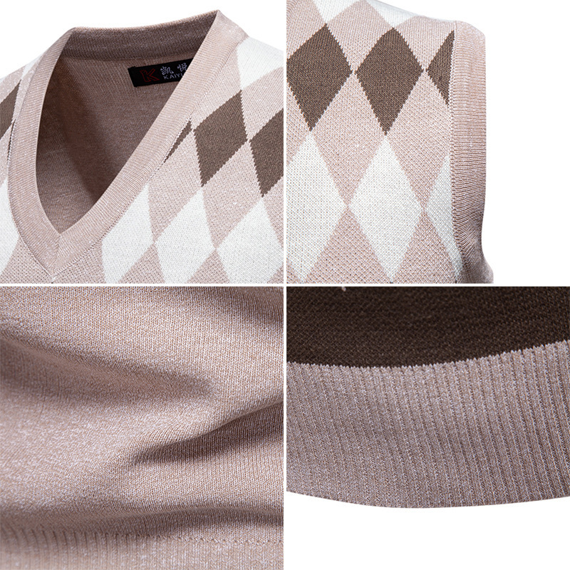 2025 Otoño e Invierno, Jersey  - Men'S Fashion V Neck Sweater reseña y precio