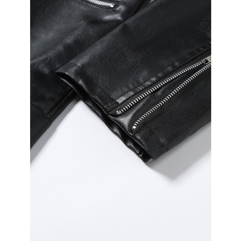 Nueva Chaqueta de Cuero para H - Men'S Fashion Leather Jacket reseña y precio