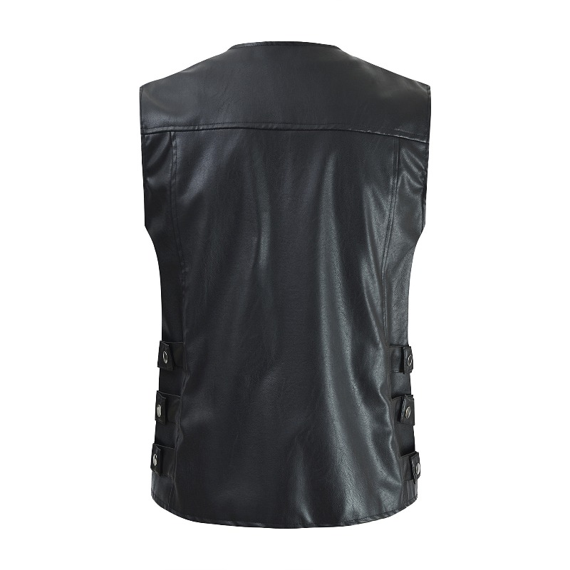 Chaqueta informal de estilo co - Men'S Fashion Leather Jacket reseña y precio