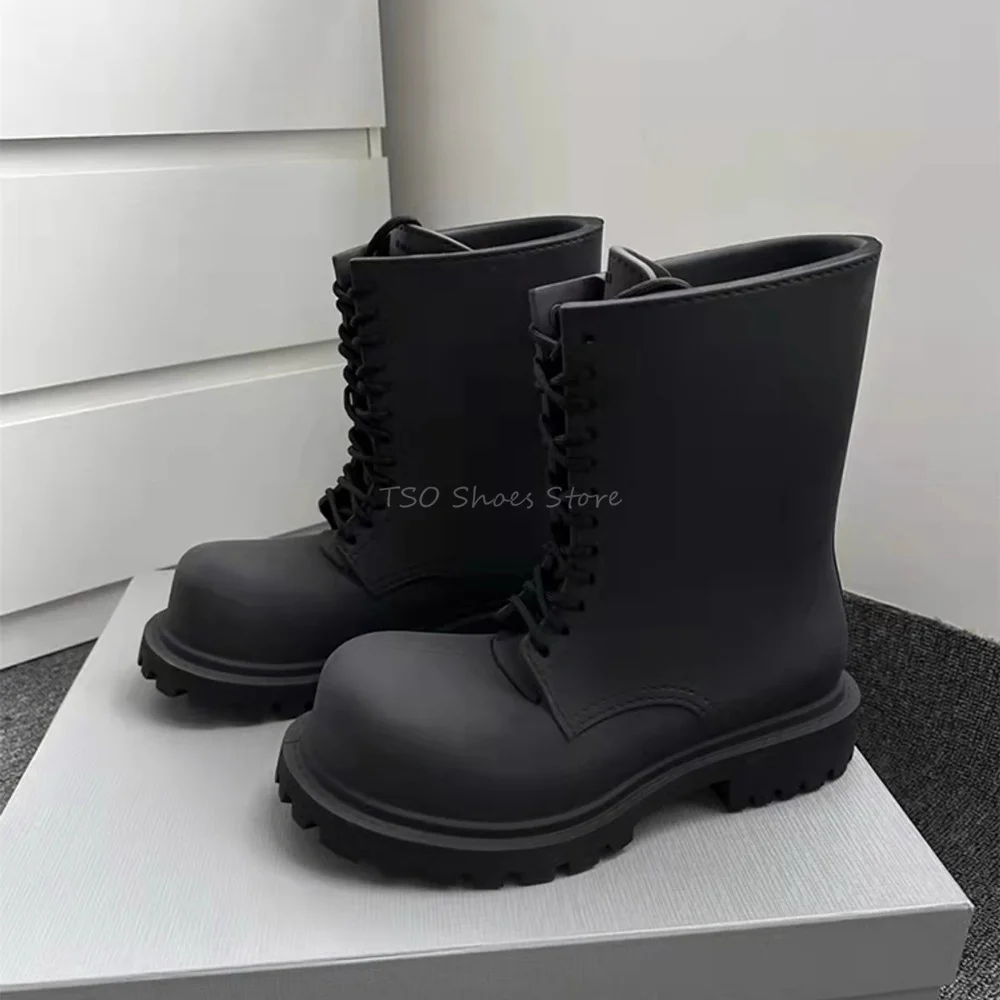Botas negras de fondo grueso p - Chelsea Boots Men reseña y precio