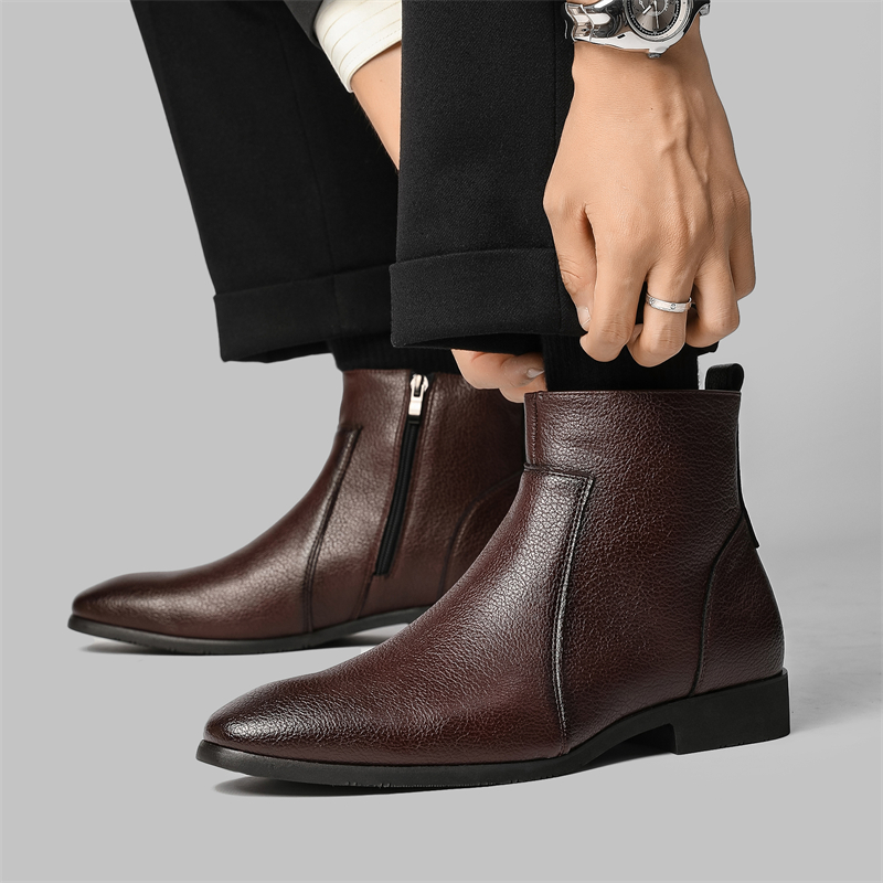 Botines de cuero suave para ho - Chelsea Boots Men reseña y precio