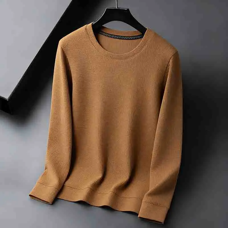 Suéter Básico de Cuello Redond - Knitted Cardigan Men reseña y precio