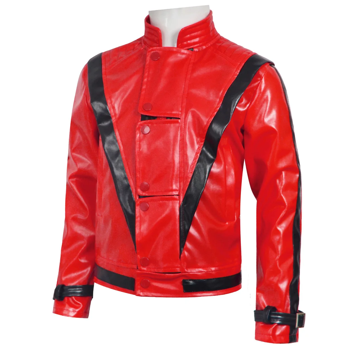 Disfraz de Michael Jackson Thr - Men'S Fashion Leather Jacket reseña y precio
