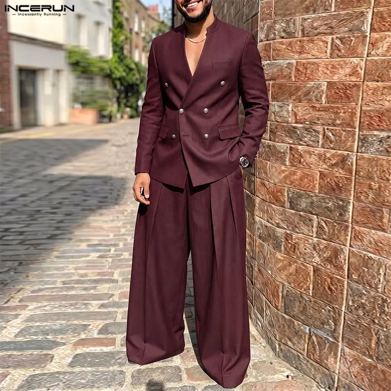 Conjuntos para Hombre INCERUN, - Men'S Fashion Color reseña y precio