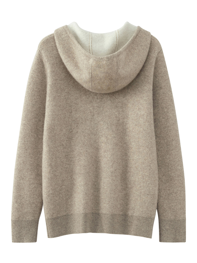 Suéter de cachemira con capuch - Knitted Cardigan Men reseña y precio