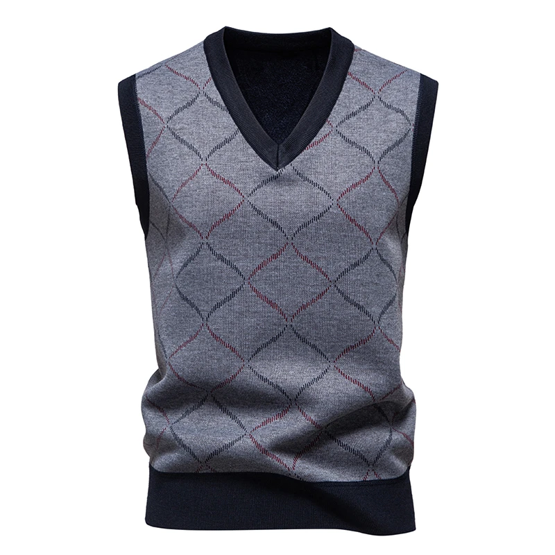Suéter de Punto con Cuello en  - Men'S Fashion V Neck Sweater reseña y precio