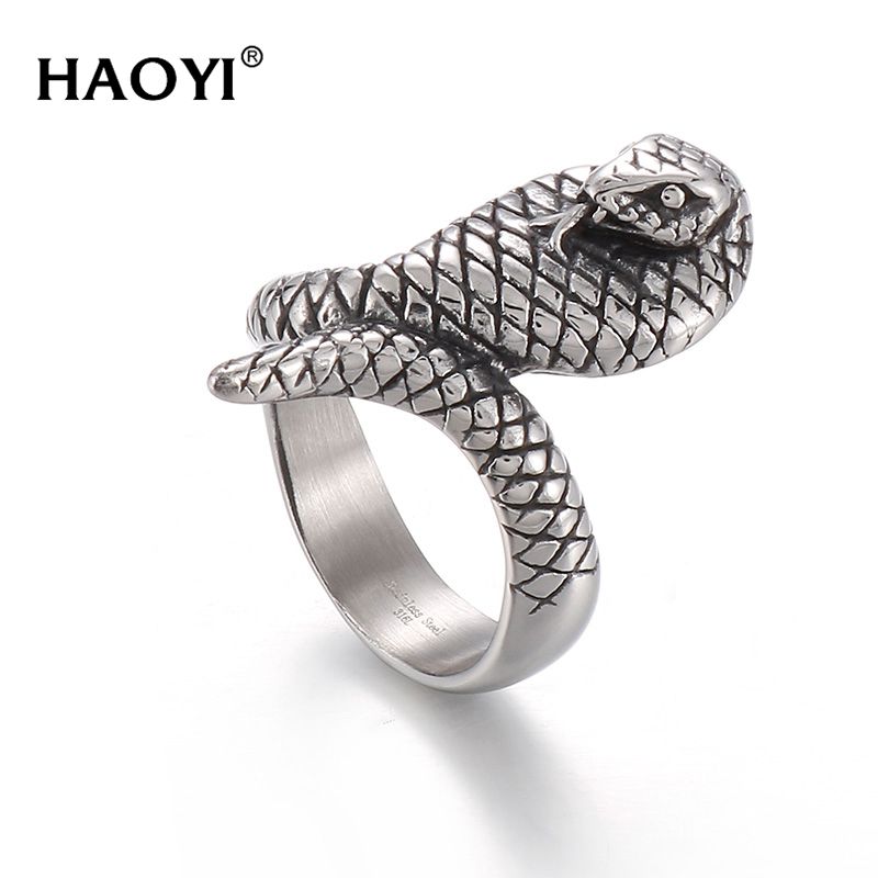 HAOYI-anillos de acero inoxida - Men'S Fashion Easter reseña y precio