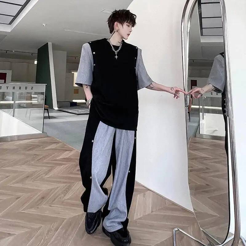 LUZHEN Conjunto de Dos Piezas  - Men'S Fashion Color reseña y precio