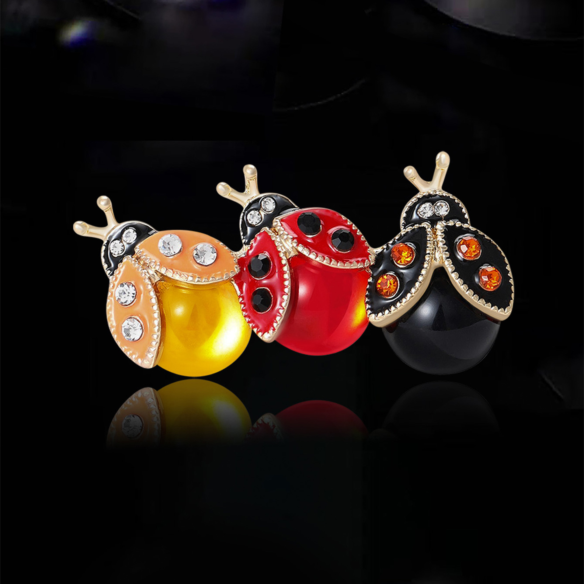 Broches de mariquita de tres c - Men'S Fashion Easter reseña y precio